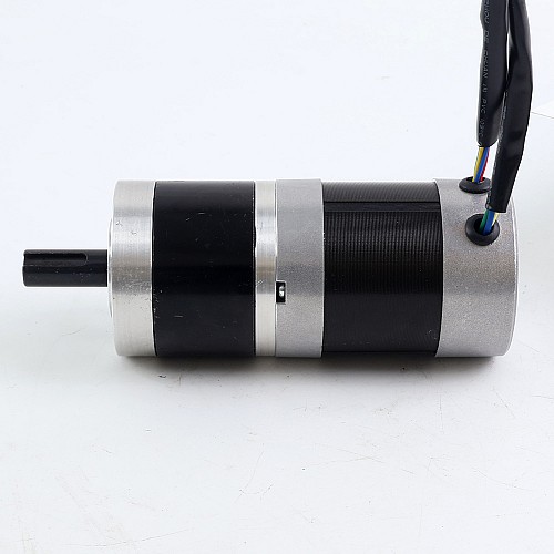 Używany - Zasoby z CN - Okrągły silnik BLDC z przekładnią 24V 101W 6,90Nm(977,12oz.in) Okrągła przekładnia planetarna 27:1 - 57BYA74-24-01-PG27-USED | StepperOnline